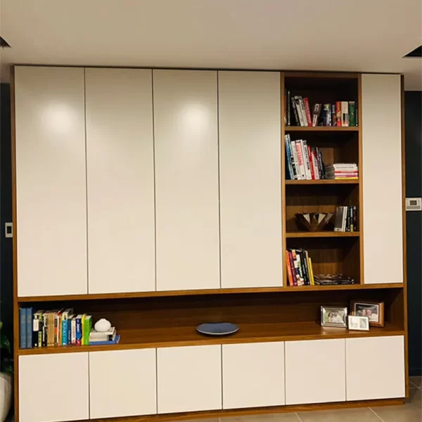 Bespoke White Wall Storage Cabinet
