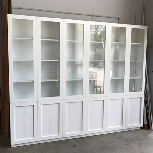 Bespoke White Wall Unit for Living Room