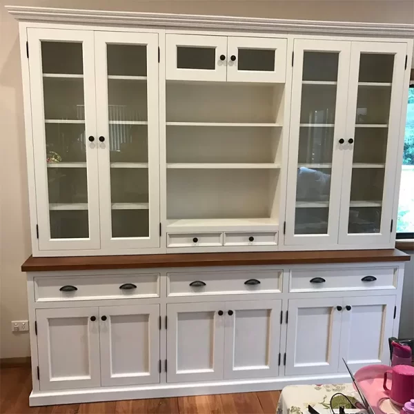 Custom White Timber Bookcase