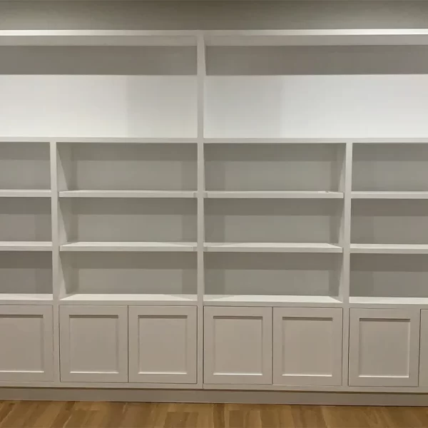 Custom White Timber Display Console