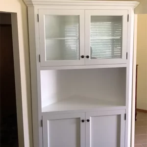 Custom White Timber Display & Storage Cabinet