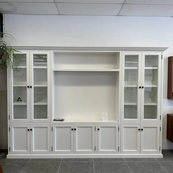Custom White Timber Display & Storage Console