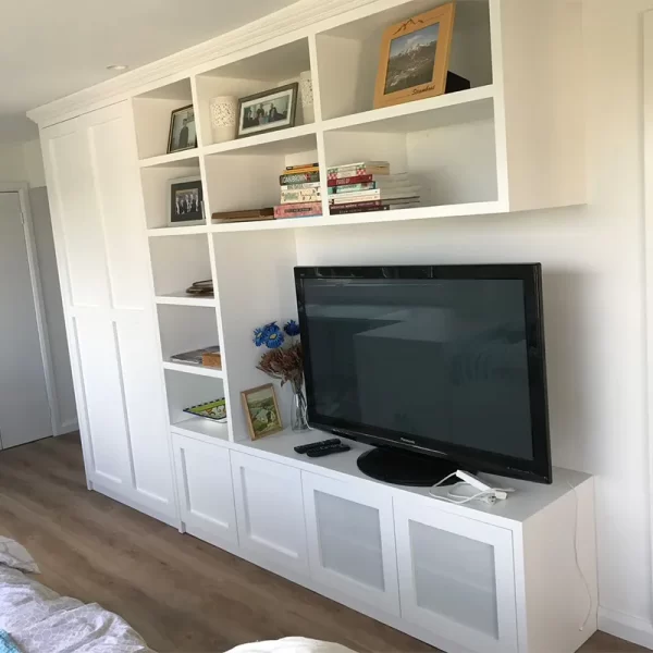 Custom White Timber TV Cabinet
