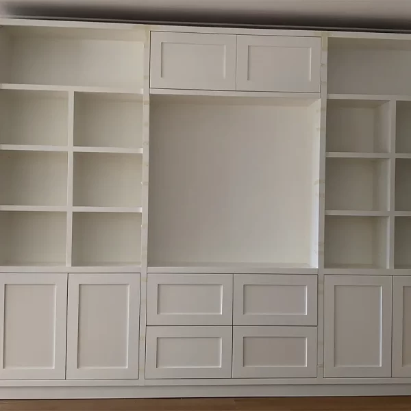 Custom White Timber TV Console
