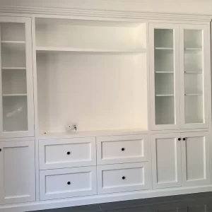 White Timber Multi-Storage Media Unit