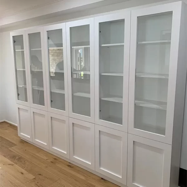 Custom White Timber Media Storage and Display Unit